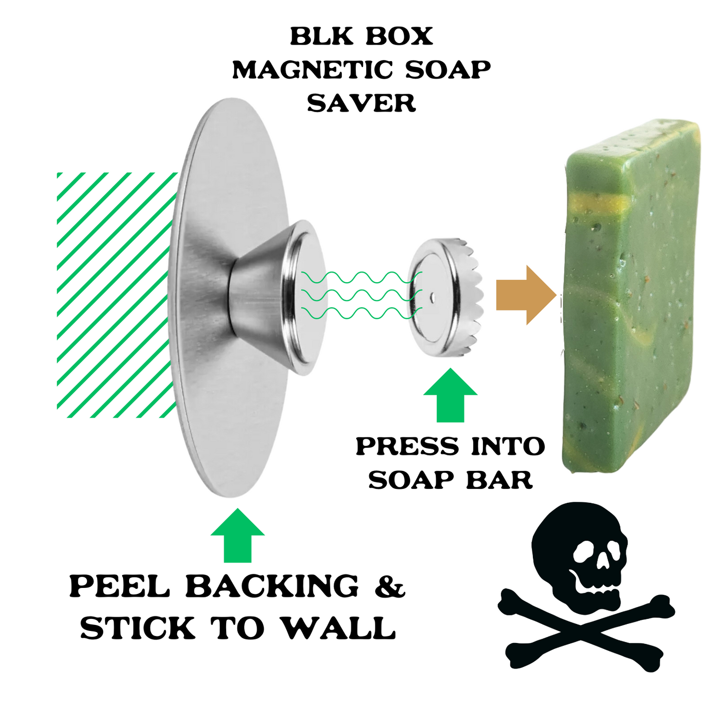 Magnet Wall Mount Soap Holder / Shower Caddy